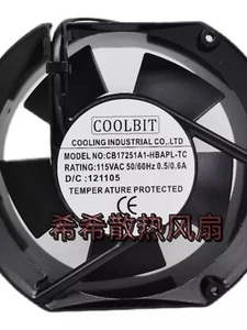 COOLBIT CB17251A1-HBAPL-TC 115V 0.5/0.6A 17251 Cooling Fan - Afbeelding 1 van 2