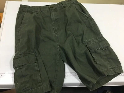 "Uniforme de lona verde Boy Scout pantalones cortos jóvenes 22 30"" cintura F942w" Foto 1 de 3
