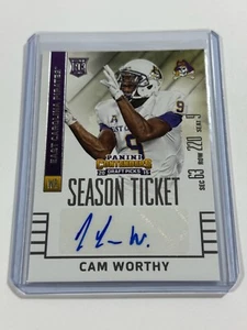 2015 Panini Contenders Draft Picks Auto Cam Worthy #256 Auto - Bild 1 von 2