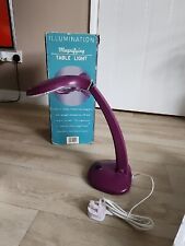 Large Table Top Magnifying Lamp With Light Purple- Bulb Not Working 