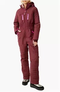 NWT Free People Movement All Prepped Ski Suit Wine Sz L $548 MSRP - Picture 1 of 3