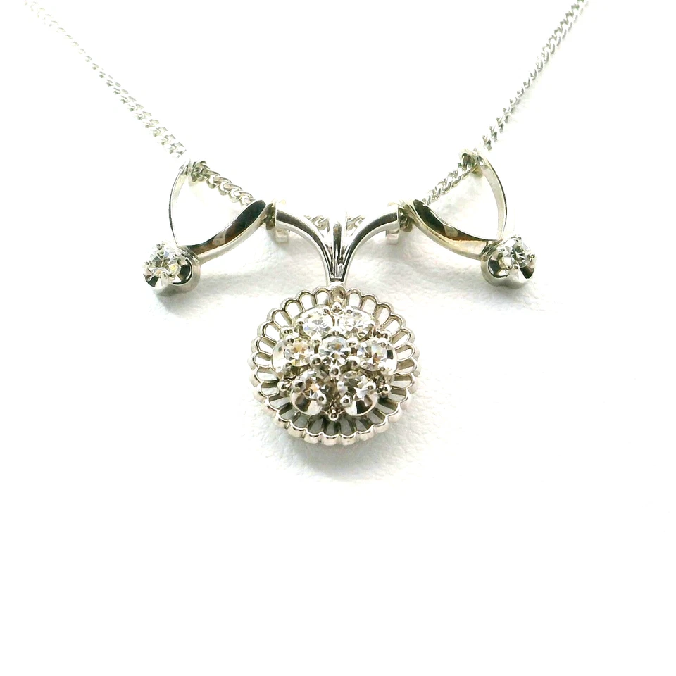 14K Diamond Pendant Necklace - Image 1 of 4