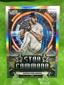 Justin Verlander -  2024 Topps Chrome Cosmic Star Command Refractor #SC-3 Astros - Picture 1 of 11