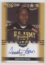2010 Razor US Army All-American Bowl Selection Tour /25 Quinton Spain Auto
