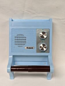 Vintage Federal 60's Am Radio Toilet Paper Holder Dispenser
