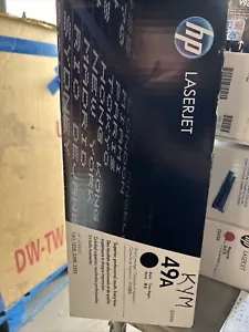 Genuine HP 49A Q5949A Black Toner Cartridge 1320 3390 3392 OEM NEW SEALED - Picture 1 of 6