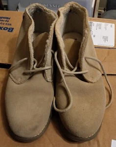 Eddie Bauer Valerie Women’s Size 7.5 Chukka Boot Tan Suede Leather Lightly EUC - Picture 1 of 9