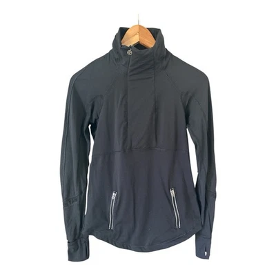 LULULEMON Run Reflect Pullover Black 6 Running Gym Studio Power Luxtreme Jacket - Image 1 of 4
