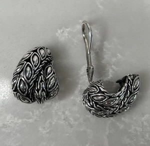 John Hardy Padi Ohrclips Sterlingsilber Überlappung - Bild 1 von 9