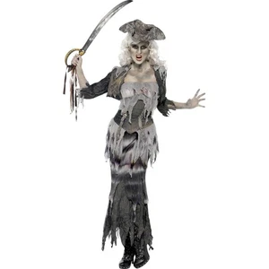 Disfraz de pirata fantasma zombi para mujer disfraz de zombi disfraz de pirata Halloween M 40/42 - Imagen 1 de 3