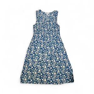 Vestido para mujer Croft & Barrow midi bolsillos ajustados sin mangas azul floral XL - Imagen 1 de 7