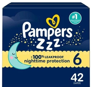 Pañales desechables para bebé Pampers Swaddlers durante la noche - talla 6 - 42 unidades - Imagen 1 de 3