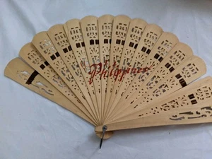 Philippines Wood Fan - Picture 1 of 3