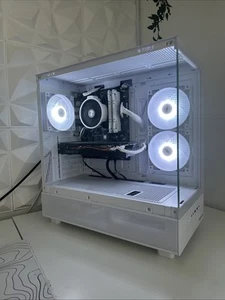 Custom White Gaming Pc AMD Ryzen 5 5600x 16GB DDR4 RAM Nvidia RTX 2060 1Tb NVMe - Picture 1 of 11
