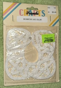 NIP Frank's Crafts Decorative Lace Doll Collar, White - Picture 1 of 4