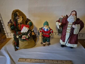 Konvolut 3 Clothtique Weihnachtsmänner Vintage - Bild 1 von 24