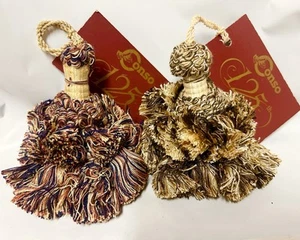 2 Full Fluffy Conso 5" Quasten Brauntöne 125th Anniversary Neu - Bild 1 von 17