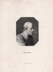 c1820 Belisar Belisarius Römer Antike General Feldherr Kupferstich-Porträt - Imagen 1 de 1