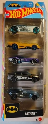 Hot Wheels DC Batman 5-Pack Cars JBJ76 scala 1:64 include Mr. Freeze & More - Immagine 1 di 2