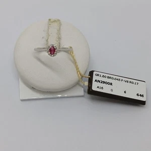 Armonie gioielli Anillo de Mujer Oro Blanco 18KT Rubí y Diamantes (0474) - Imagen 1 de 13