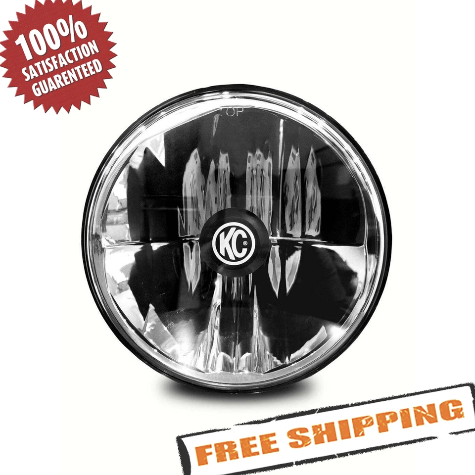 KC HiLiTES 4236 7" Round Chrome Gravity LED Headlight - Image 1 of 4