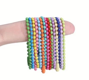 Kugelperlenkette Kugelkette Schlüsselanhänger Schmuckherstellung  bunte Neu Top - Bild 1 von 4