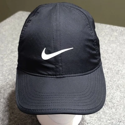 Nike Cap Dad Hat Women Black Dri Fit Club Unstructured Featherlight Running Golf - Image 1 of 4
