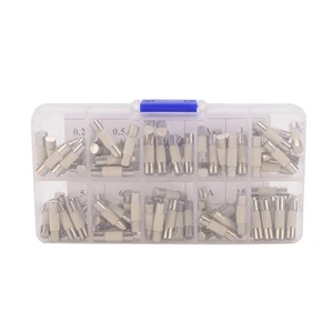 100 Stück 5x20mm Elektrische Keramik Sicherung Kit Sortiment Amp 0,2 A-15A - Picture 1 of 7