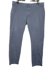 J. Pantalones chinos Crew Flex ajustados para hombre W38 L32 gris azul algodón elástico reimaginado - Imagen 1 de 9