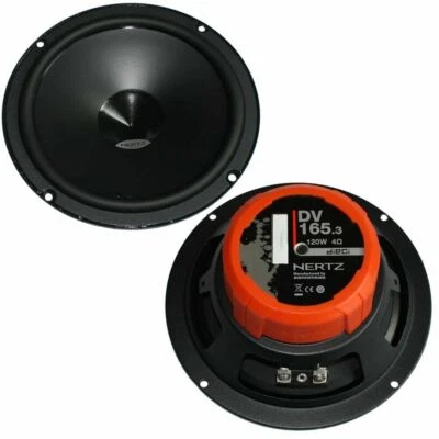 HERTZ DSK DV165.3 16,5 cm Auto Einbau Lautsprecher Kickbass Tieftöner Bass Paar - Bild 1 von 3