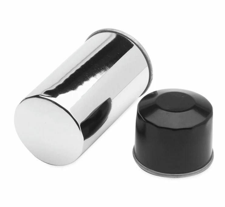 FILTRO DE ACEITE CROMADO HARLEY-DAVIDSON 1999-2017 DOBLE CÁMARA TOURING SOFTAIL DYNA Foto 1 de 1