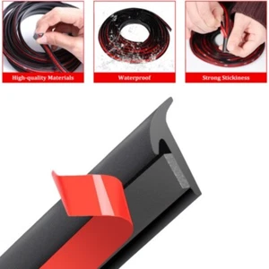 5M T-Type Car Door Rubber Seal Strip Hood Trunk Edge Bumper Guard Weather Strip - Picture 1 of 14