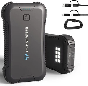 Techsmarter 30000mah Rugged & Waterproof 20W USB-C Power Bank Portable Charger - Picture 1 of 7