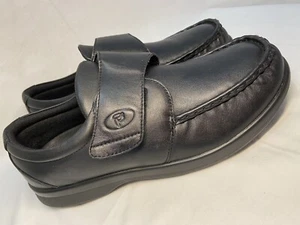 PROPET Pucker Moc Black Leather Single Strap Casual M3925 Men's Size 11.5 5E NEW - Picture 1 of 12