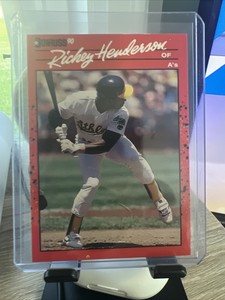 1990 Donruss Ricky Henderson #304 Athletics