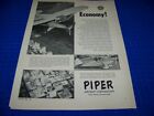 1951 PIPER TRI-PACER "ECONOMY!"..1-PAGE ORIGINAL SALES AD (720BB)