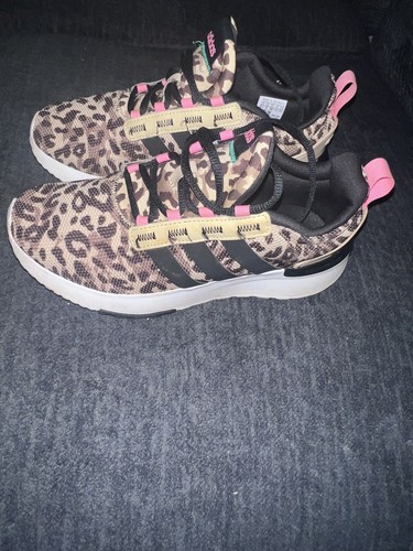 Scarpe da corsa Adidas ragazze racer marroni taglia 5 5