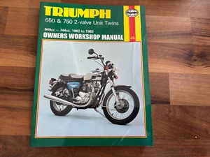 1963-1983 TRIUMPH 650 750 Service Manual_TIGER BONNEVILLE THUNDERBIRD TROPHY + - Picture 1 of 5