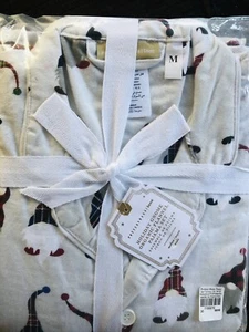 Pottery Barn Teen Gnome Flannel Pajama Set Size Medium Fits Adult Size Small - Picture 1 of 7