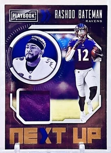 2021 Panini Playbook RASHOD BATEMAN Patch Next Up Insert Ravens #NXT-RBA - Foto 1 di 2