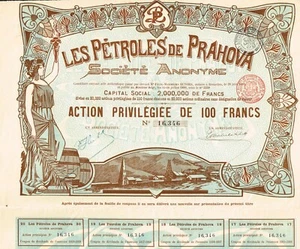 RUMÄNIEN PRAHOVA BENZINGESELLSCHAFT Aktienzertifikat / Anleihe - Bild 1 von 1