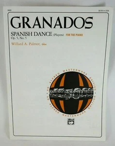 Granados Spanish Dance for Piano Sheet Music Op.5 No.5  - Picture 1 of 5
