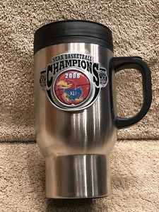 2008 NCAA Champions Kansas University Jayhawks men's basketball S.S. Tumbler Cup - Picture 1 of 7