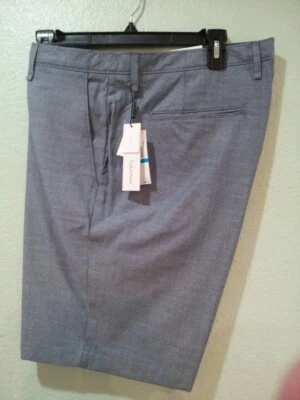 Men Calvin Klein Size 36W Slim Fit Shorts, Indigo Night Blue, 9" Length--New!! - Image 1 of 3