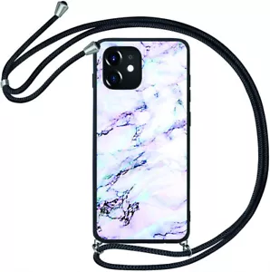 Custodia a tracolla cellulare TPU silicone + cordino/cinturino + pellicola protettiva blindata AKBX-27 ► - Foto 1 di 12