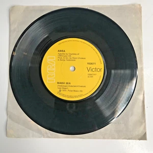 Abba Mama Mia - Hey, Hey Helen Vinyl Single 45 Record 1975 - Picture 1 of 3