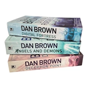 Dan Brown Paperback Lot X3 Books Angels & Demons, Digital Fortress Deception Pt. - Picture 1 of 14