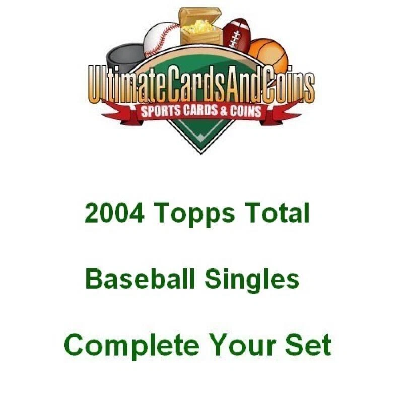 2004 Topps Total Baseball Complete Your Set 661-880 NM-MT - Image 1 of 1