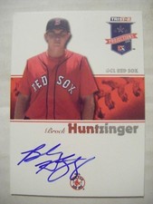 BROCK HUNTZINGER signed RED SOX 2008 Tristar Projections baseball card AUTO #32