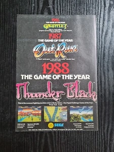 THUNDER BLADE OURMTRUN SEGA SPECTRUM C64 SPIEL WERBUNG SPIEL POSTER ART 8,3X11,7" - Bild 1 von 1